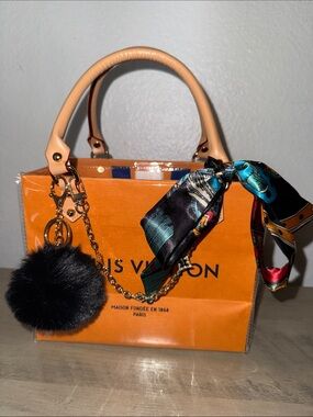 Louis Vuitton Shopping Tote Handbag